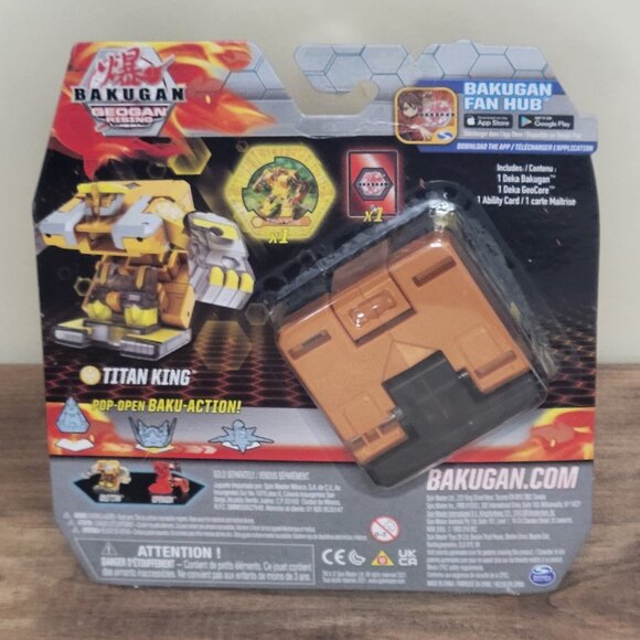 Bakugan Geogan Rising Titan King Geogan Deka New in Box - Picture 2 of 2